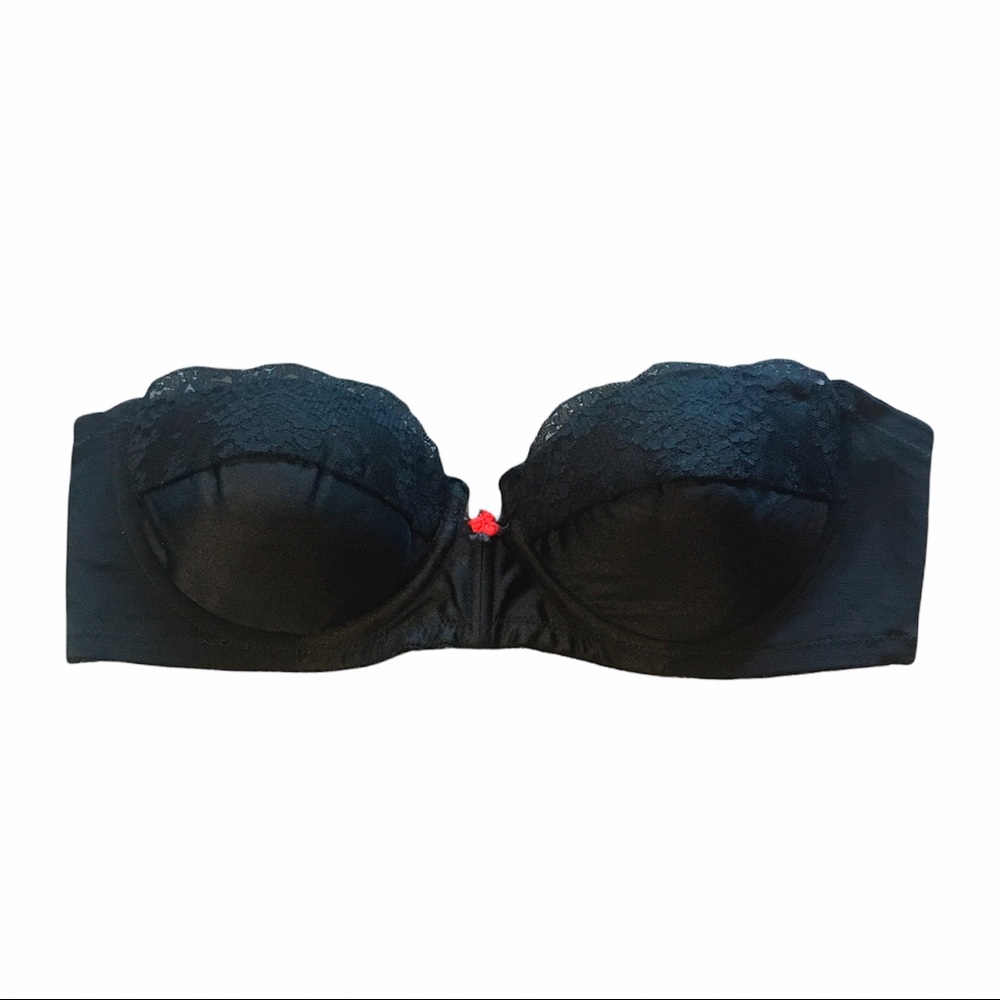 Vintage 80s Strapless Padded Bra 32A